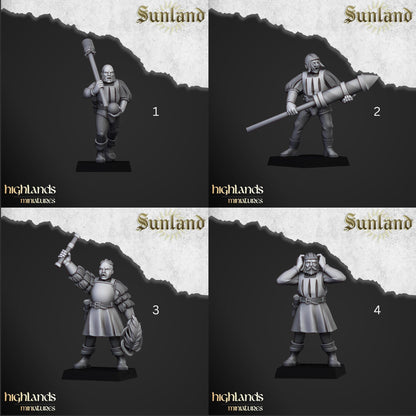 Sunland Artillery | Sunland | Highland Miniatures | 32mm Scale Resin Tabletop RPG Figures for Roleplaying and Wargaming