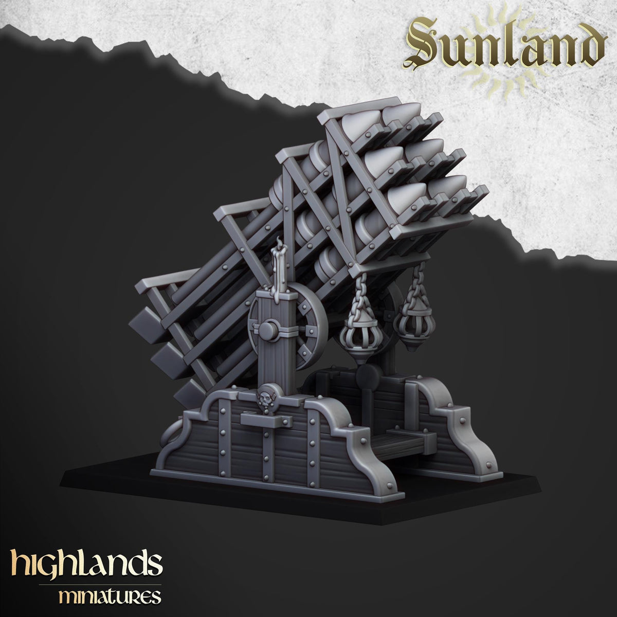 Sunland Artillery | Sunland | Highland Miniatures | 32mm Scale Resin Tabletop RPG Figures for Roleplaying and Wargaming