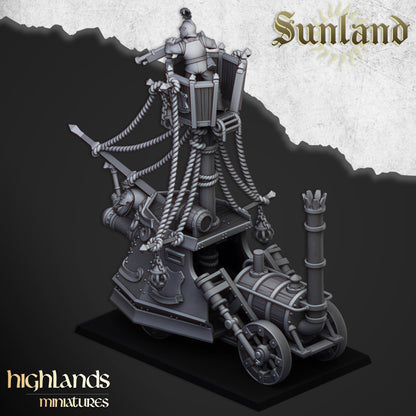 Sunland Ironclad Landship | Sunland | Highland Miniatures | 32mm Scale Resin Tabletop RPG Figures for Roleplaying and Wargaming