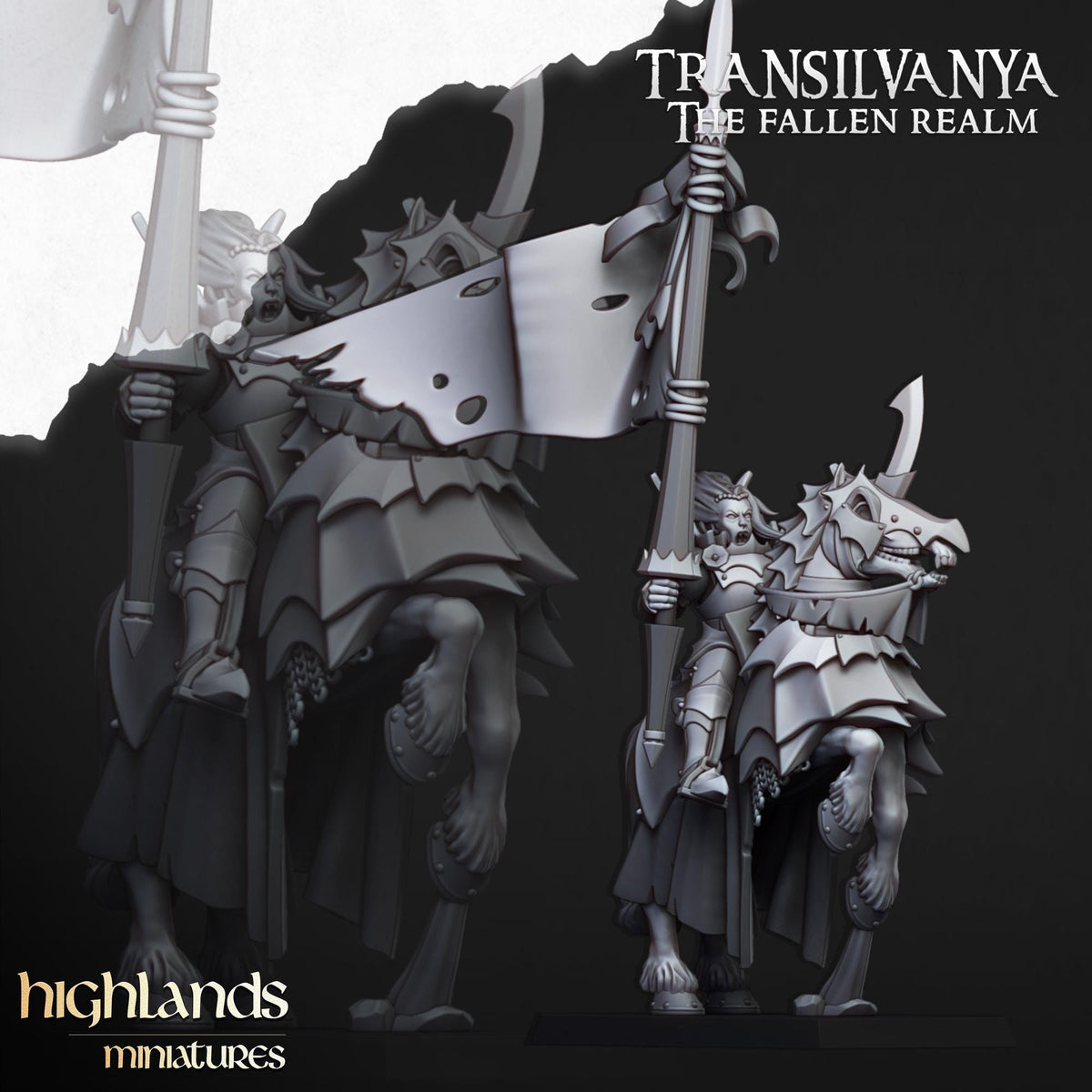 Vampire Knights | Sunland | Highland Miniatures | 32mm Scale Resin Tabletop RPG Figures for Roleplaying and Wargaming
