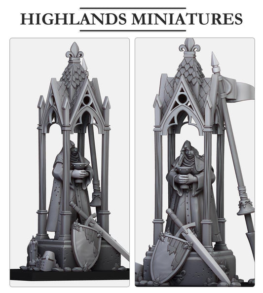 Lady Shrine | Gallia Terrain | Highland Miniatures | 32mm Scale Resin Tabletop RPG Figures for Roleplaying and Wargaming
