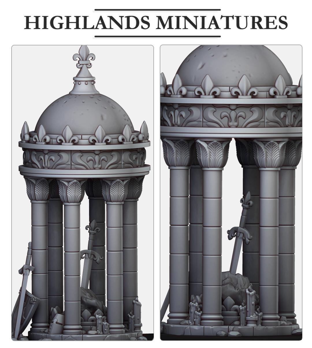 Sword In The Stone | Gallia Terrain | Highland Miniatures | 32mm Scale Resin Tabletop RPG Figures for Roleplaying and Wargaming