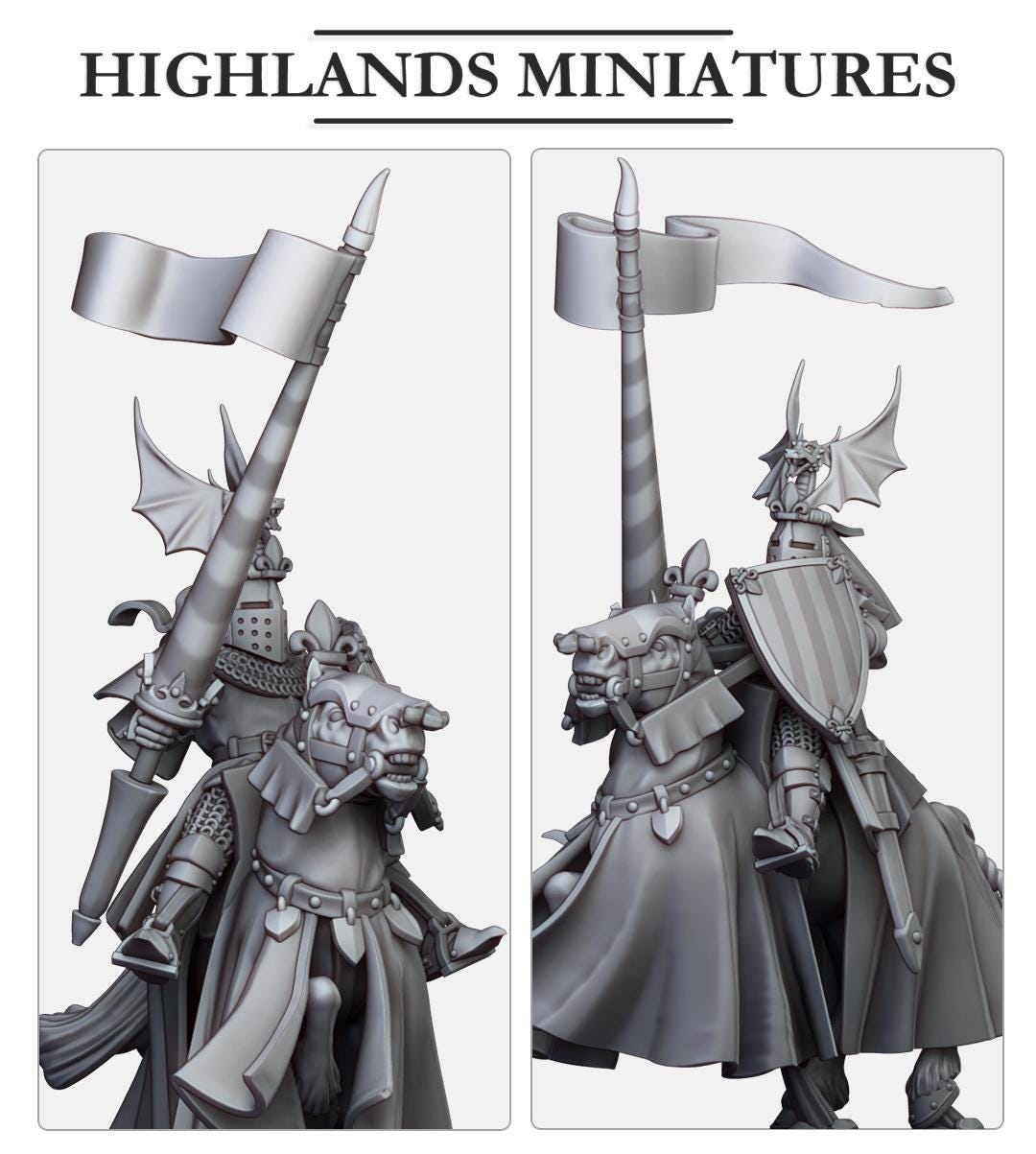 Sir Jaume, Duke of Gallia | Gallia | Highland Miniatures | 32mm Scale Resin Tabletop RPG Figures for Roleplaying and Wargaming