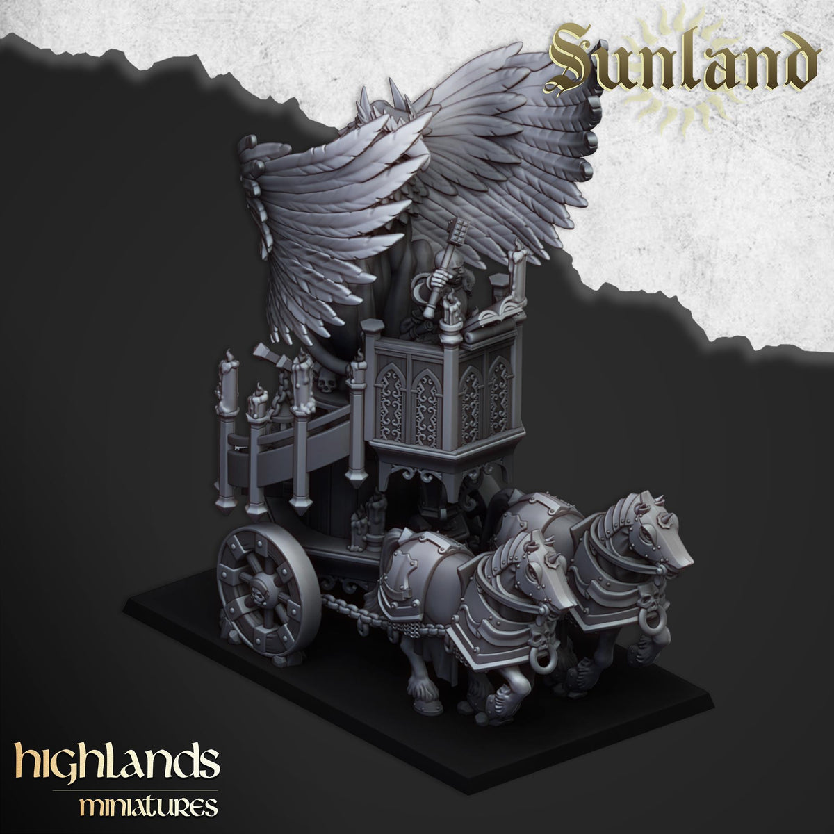 Sunland Altar Wagon | Sunland | Highland Miniatures | 32mm Scale Resin Tabletop RPG Figures for Roleplaying and Wargaming