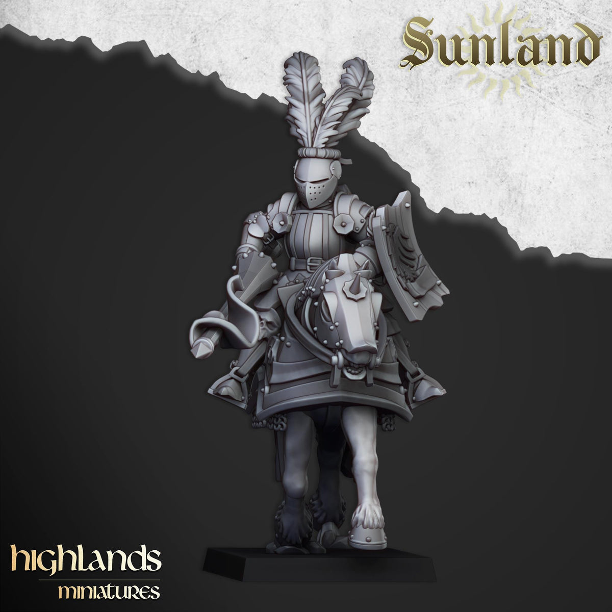 Sunland Cavalry | Sunland | Highland Miniatures | 32mm Scale Resin Tabletop RPG Figures for Roleplaying and Wargaming