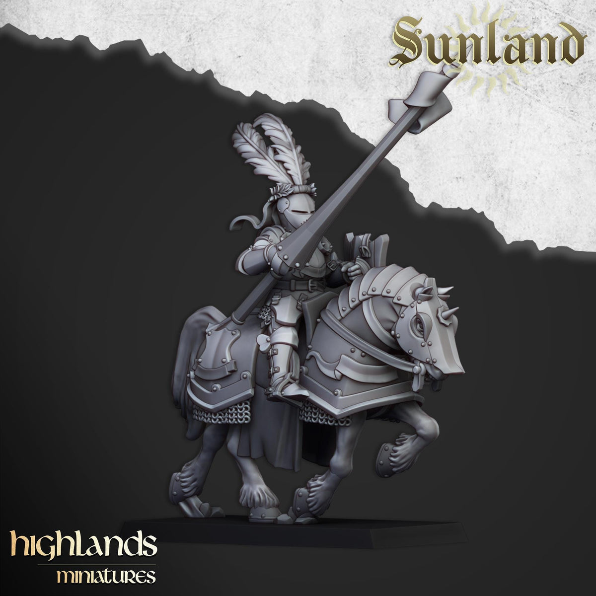 Sunland Cavalry | Sunland | Highland Miniatures | 32mm Scale Resin Tabletop RPG Figures for Roleplaying and Wargaming