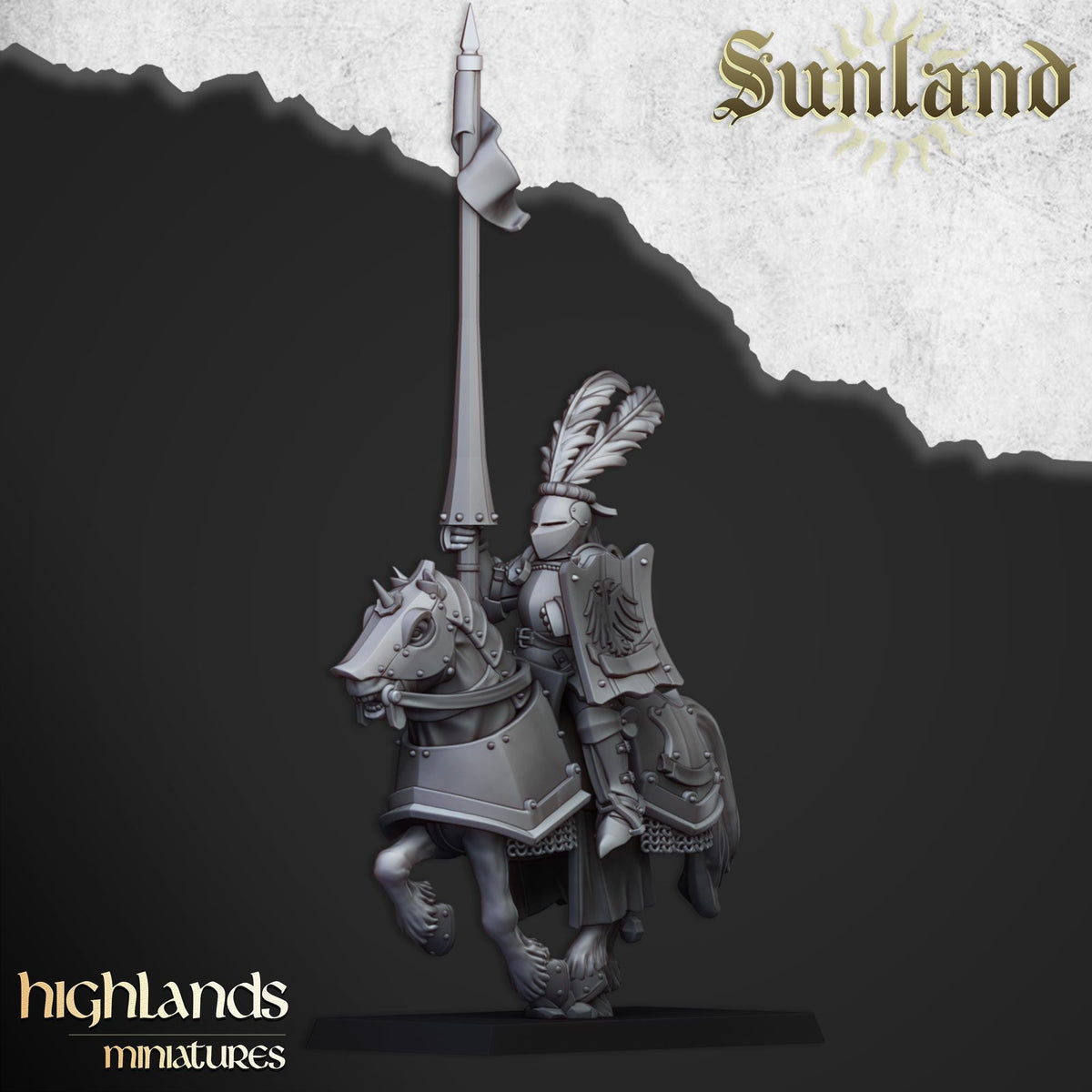 Sunland Cavalry | Sunland | Highland Miniatures | 32mm Scale Resin Tabletop RPG Figures for Roleplaying and Wargaming