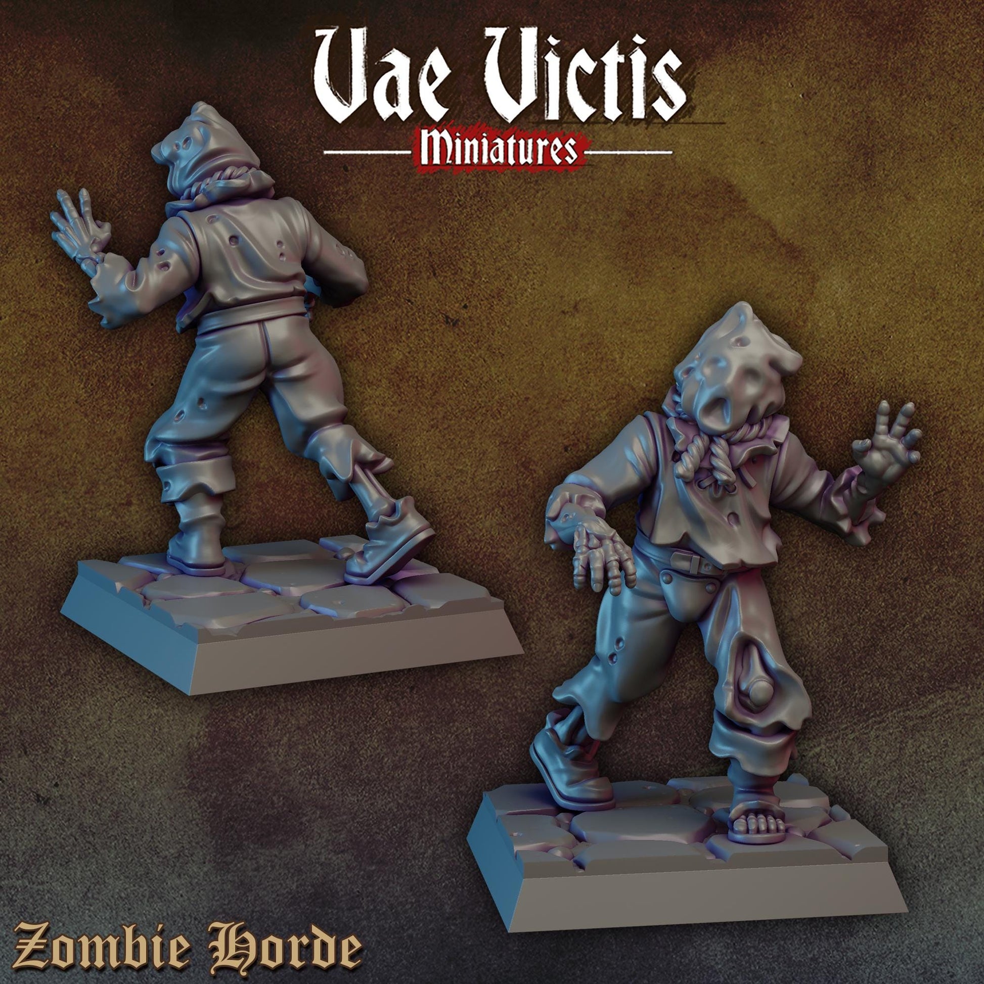 Undead Zombies Set | Vae Victis Miniatures | 32mm Scale Resin Printed Tabletop RPG Figures for Tabletop Roleplaying or Wargaming
