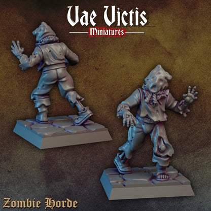 Undead Zombies Set | Vae Victis Miniatures | 32mm Scale Resin Printed Tabletop RPG Figures for Tabletop Roleplaying or Wargaming