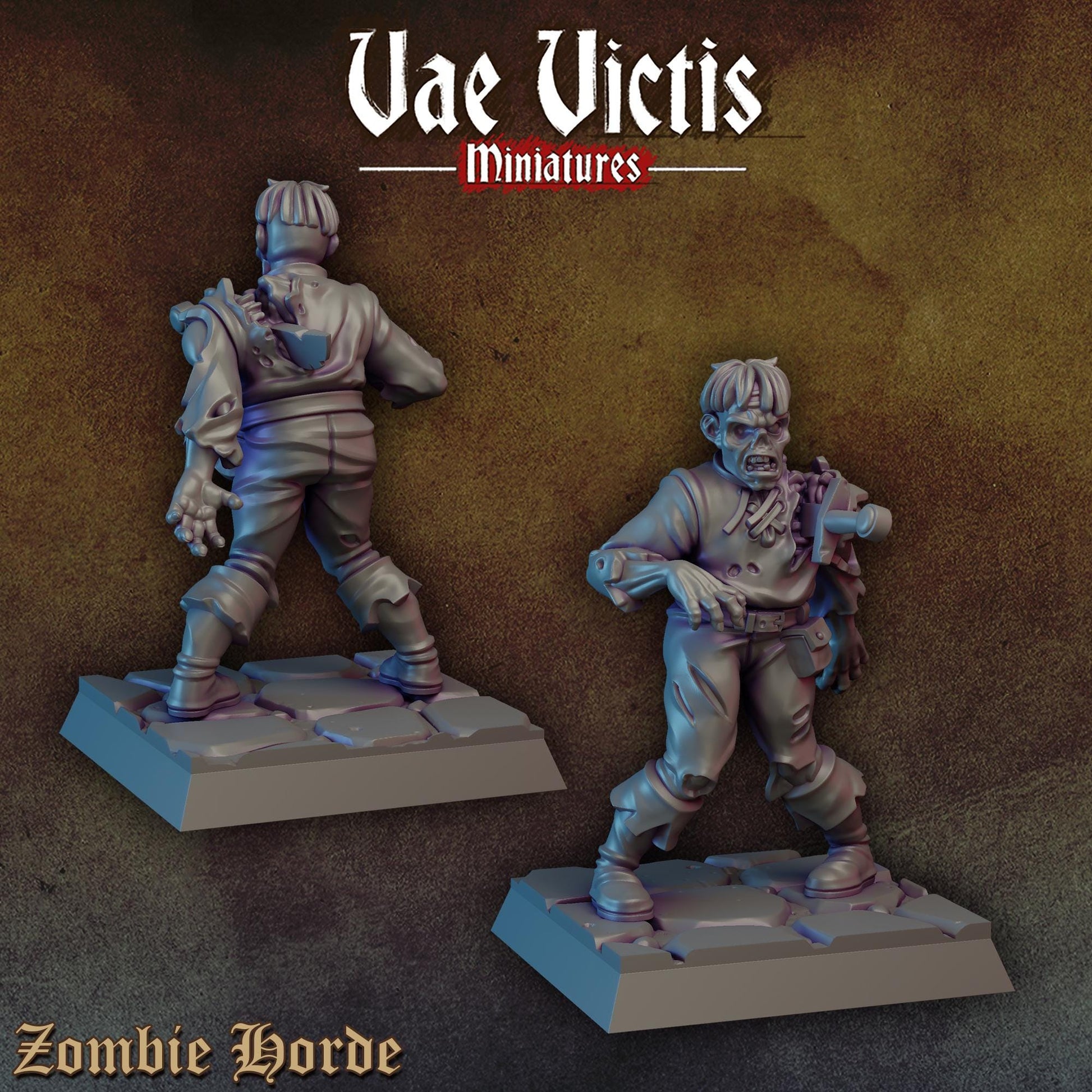 Undead Zombies Set | Vae Victis Miniatures | 32mm Scale Resin Printed Tabletop RPG Figures for Tabletop Roleplaying or Wargaming