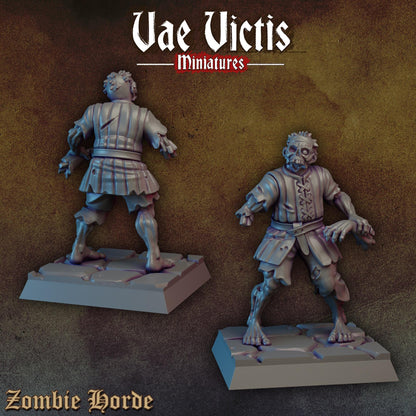 Undead Zombies Set | Vae Victis Miniatures | 32mm Scale Resin Printed Tabletop RPG Figures for Tabletop Roleplaying or Wargaming