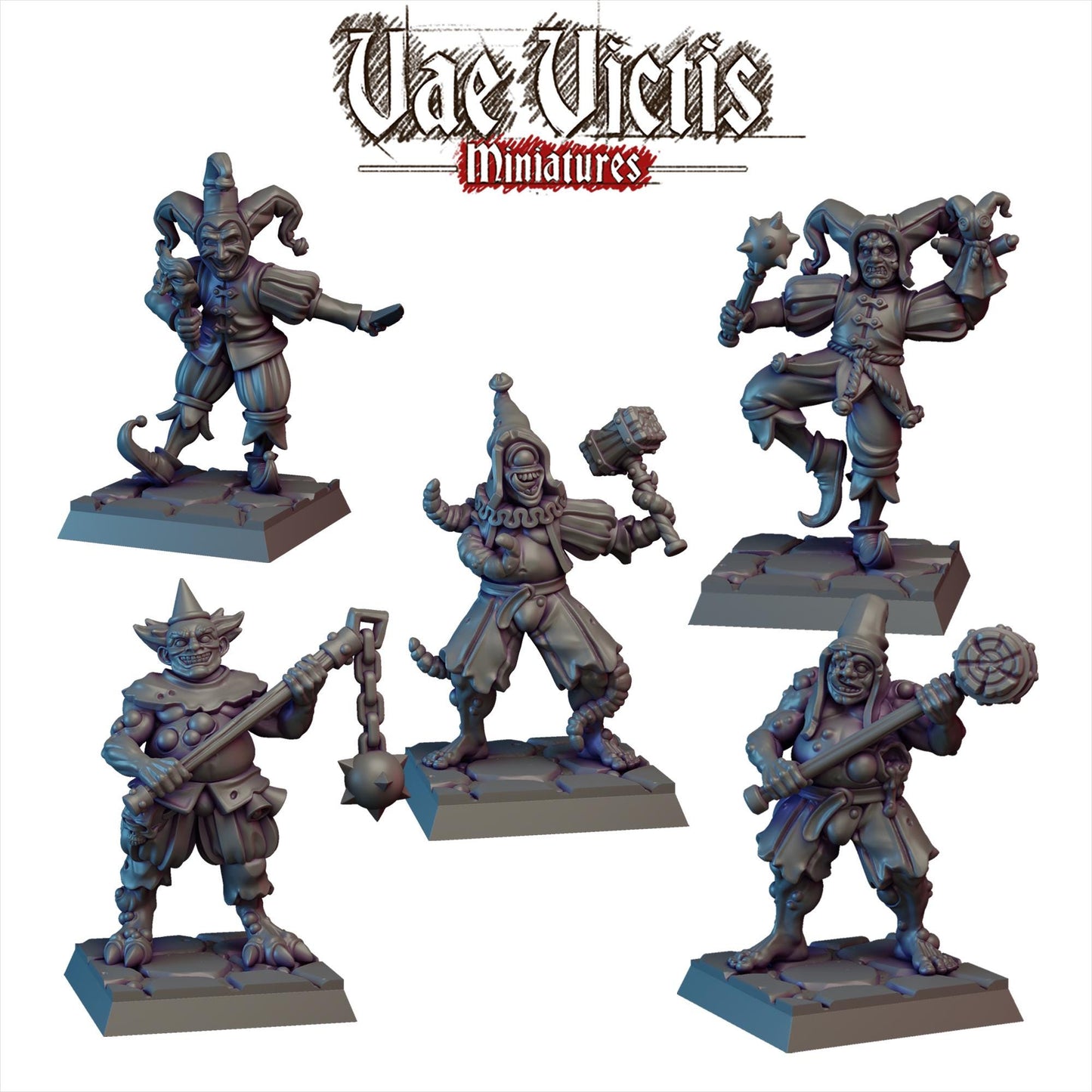 Corrupted Circus Set | Vae Victis Miniatures | 32mm Scale Resin Printed Tabletop RPG Figures for Tabletop Roleplaying or Wargaming