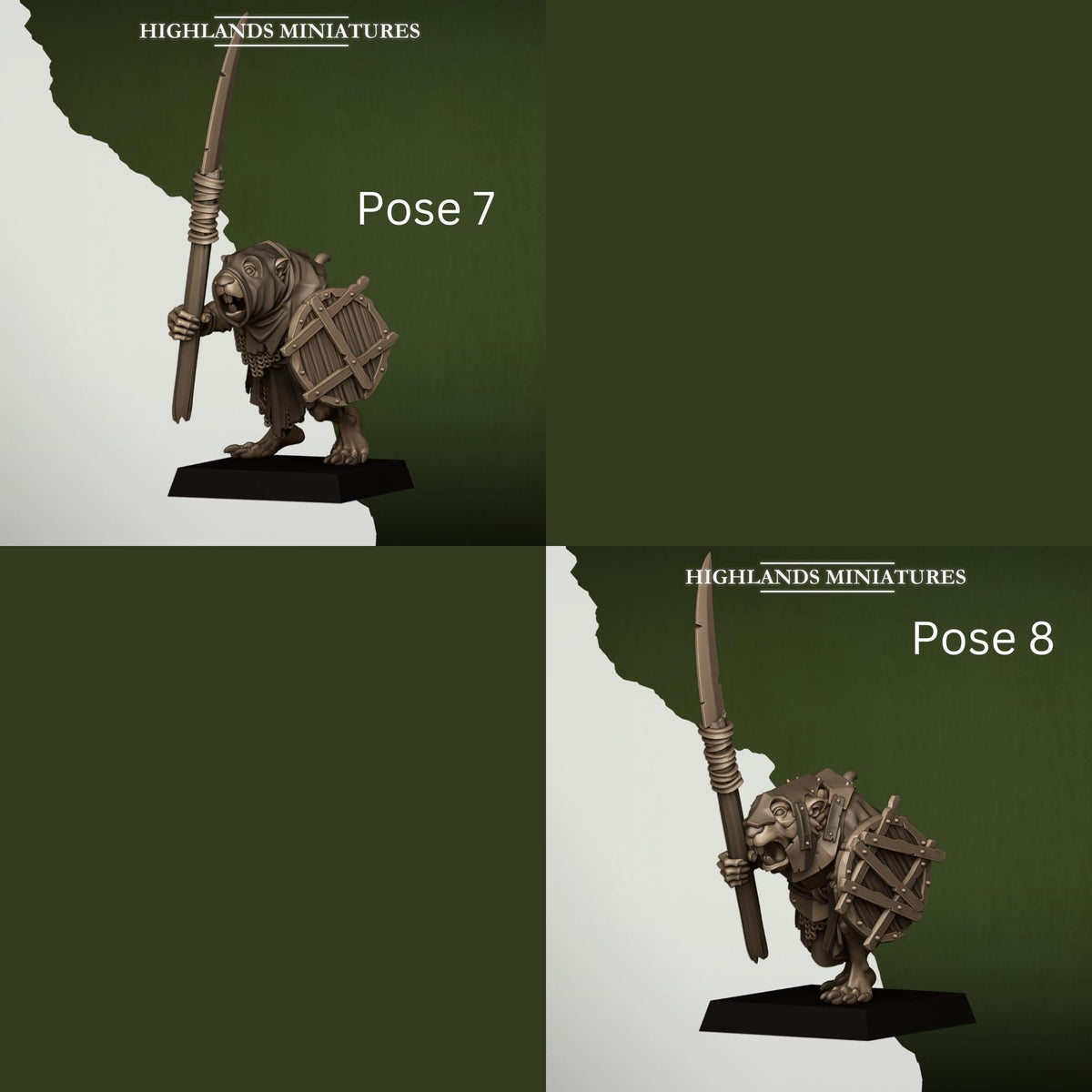 Sewer Rats | Vermin Reinforces | Highland Miniatures | 32mm Scale Resin TTRPG Figures for Roleplaying and Wargaming
