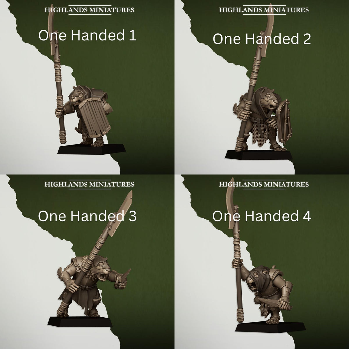Vermin Vanguard | Vermin Reinforces | Highland Miniatures | 32mm Scale Resin TTRPG Figures for Roleplaying and Wargaming