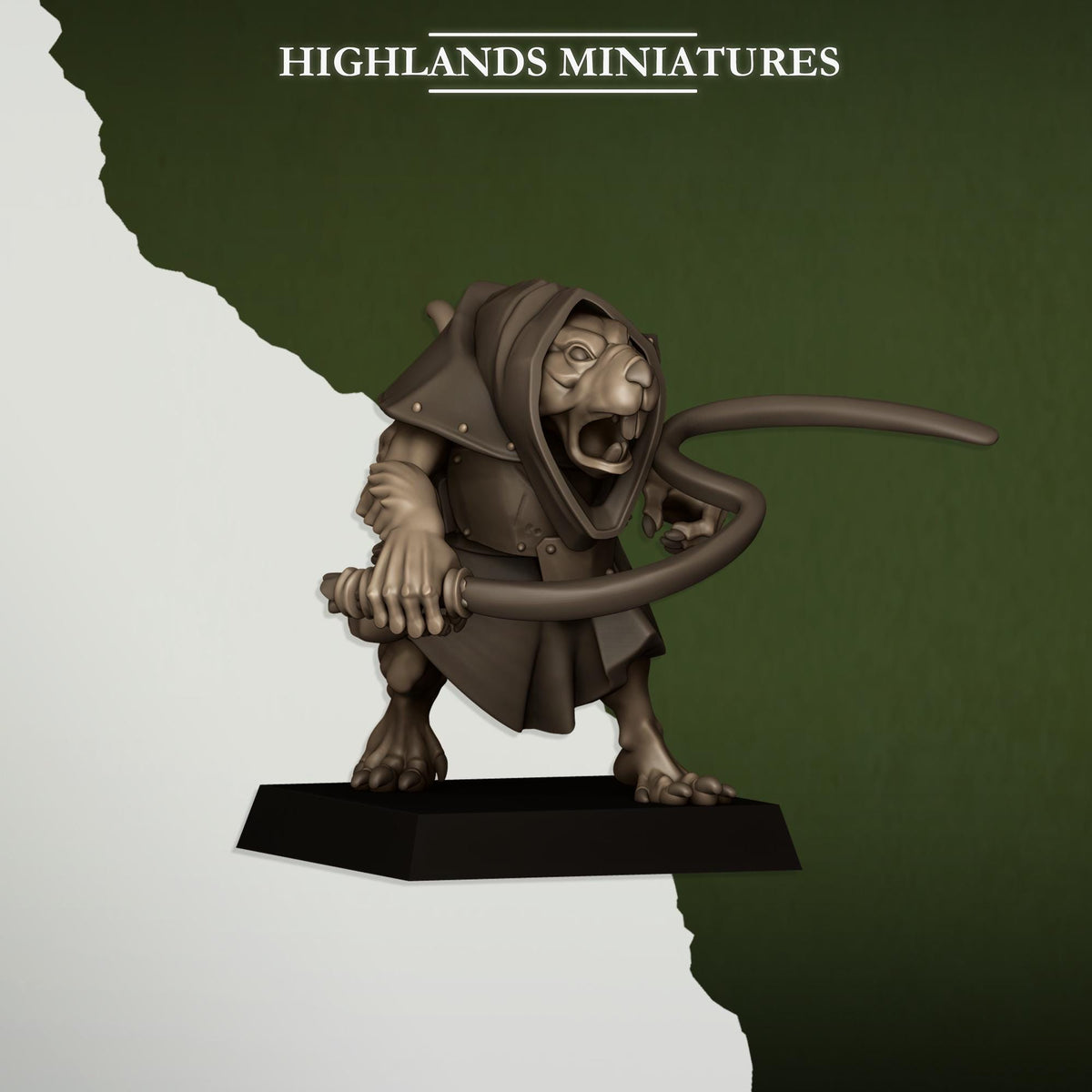 Rats and Rat Masters | Vermin Reinforces | Highland Miniatures | 32mm Scale Resin TTRPG Figures for Roleplaying and Wargaming