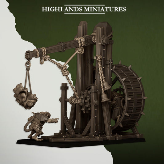 Vermin Censer Thrower | Vermin Reinforces | Highland Miniatures | 32mm Scale Resin TTRPG Figures for Roleplaying and Wargaming