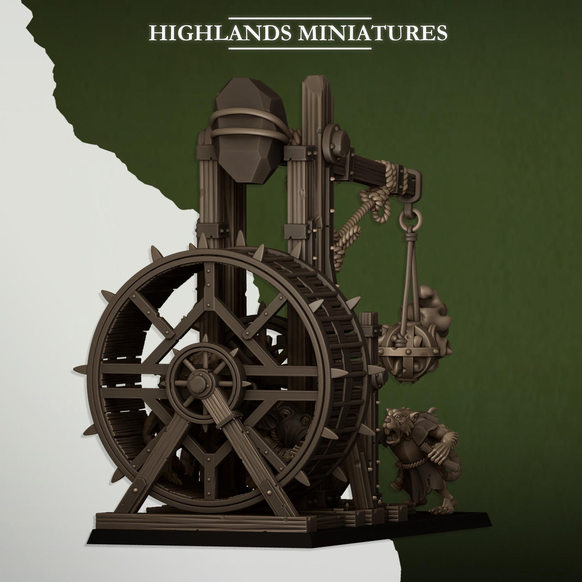 Vermin Censer Thrower | Vermin Reinforces | Highland Miniatures | 32mm Scale Resin TTRPG Figures for Roleplaying and Wargaming