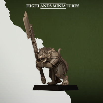 Vermin Vanguard | Vermin Reinforces | Highland Miniatures | 32mm Scale Resin TTRPG Figures for Roleplaying and Wargaming