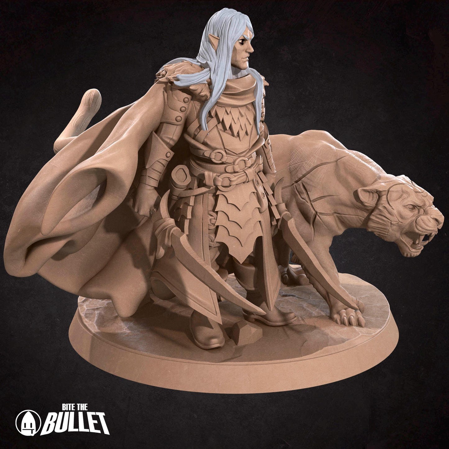 Drow Ranger | Dungeon Underdark | Bite The Bullet | 35mm Scale | Resin Printed Tabletop RPG Miniature Figures | DND | 5E