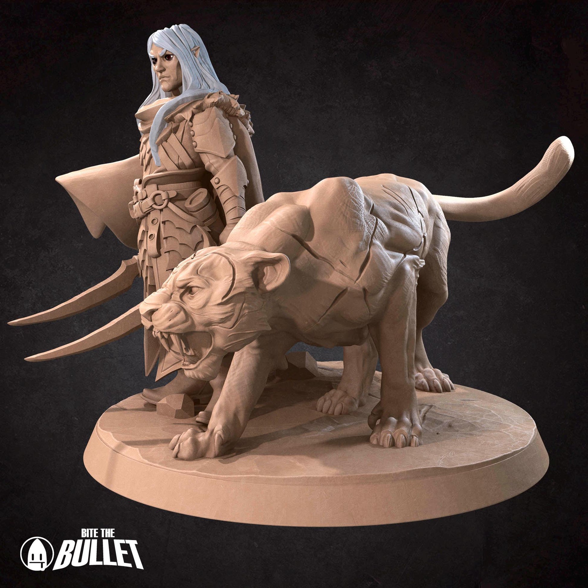 Drow Ranger | Dungeon Underdark | Bite The Bullet | 35mm Scale | Resin Printed Tabletop RPG Miniature Figures | DND | 5E