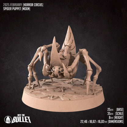 Spider Puppets | Horror Circus | Bite The Bullet | 35mm Scale | Resin Printed Tabletop RPG Miniature Figures | DND | 5E