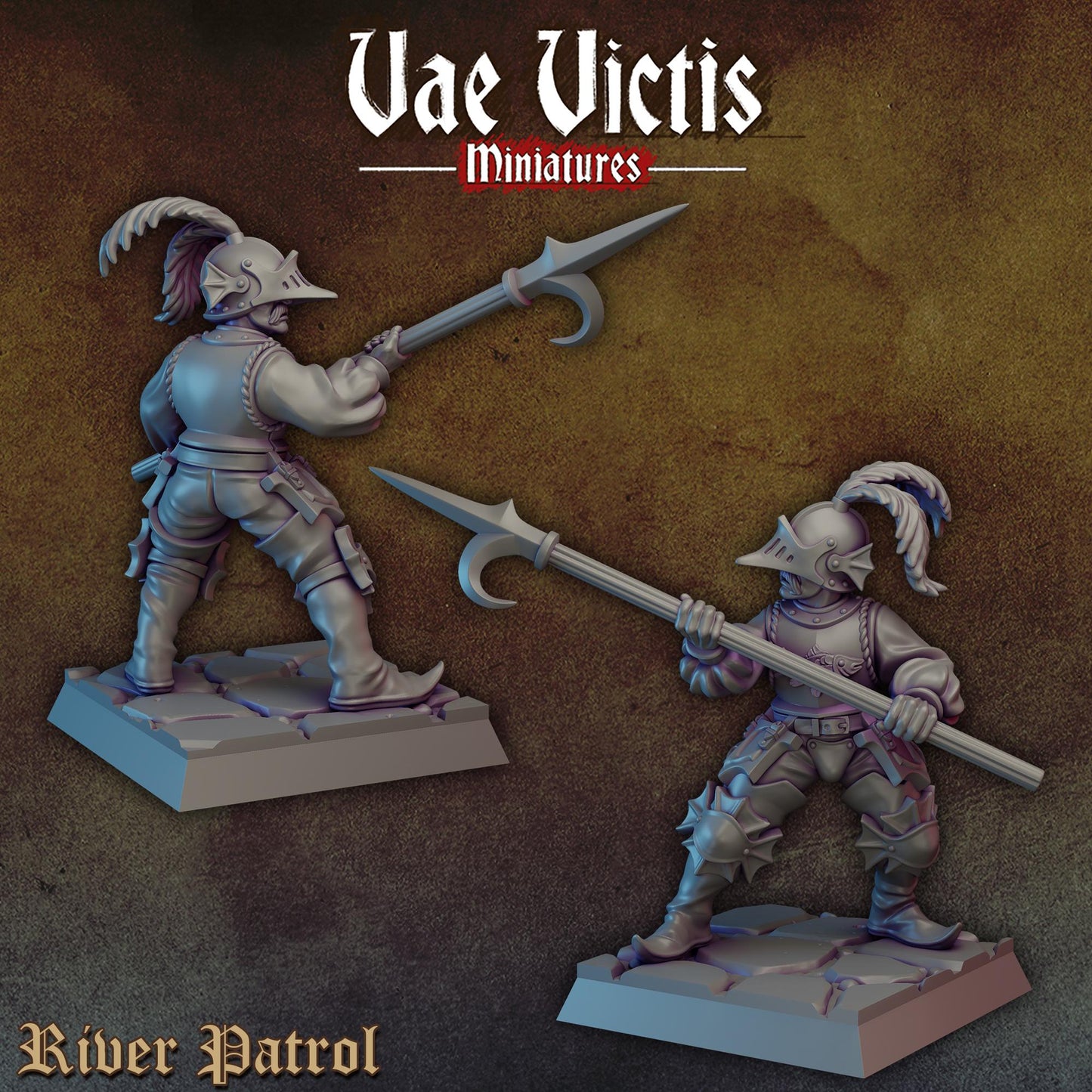 River Patrol Set | Vae Victis Miniatures | 32mm Scale Resin Printed Tabletop RPG Figures for Tabletop Roleplaying or Wargaming