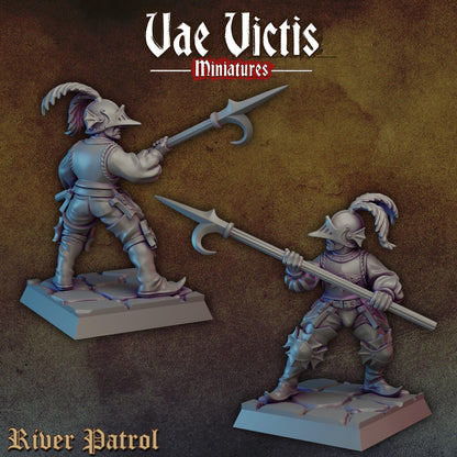 River Patrol Set | Vae Victis Miniatures | 32mm Scale Resin Printed Tabletop RPG Figures for Tabletop Roleplaying or Wargaming