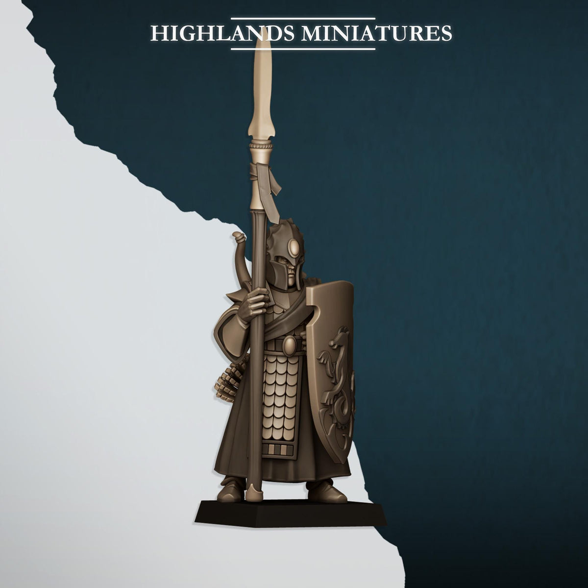 Aegean Sea Guard | Aegean Elves | Highland Miniatures | 32mm Scale Resin Tabletop RPG Figures for Roleplaying and Wargaming
