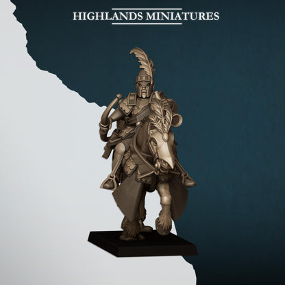 Aegean Sea Hippeis | Aegean Elves | Highland Miniatures | 32mm Scale Resin Tabletop RPG Figures for Roleplaying and Wargaming