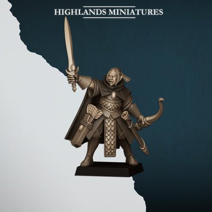 Aegean Shadows | Aegean Elves | Highland Miniatures | 32mm Scale Resin Tabletop RPG Figures for Roleplaying and Wargaming