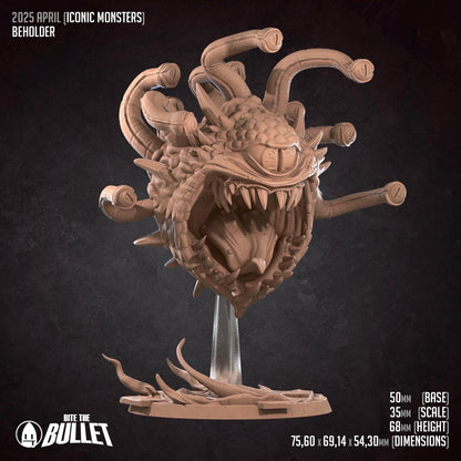 Beholder | Iconic Monsters | Bite The Bullet | 35mm Scale | Resin Printed Tabletop RPG Miniature Figures | DND | 5E