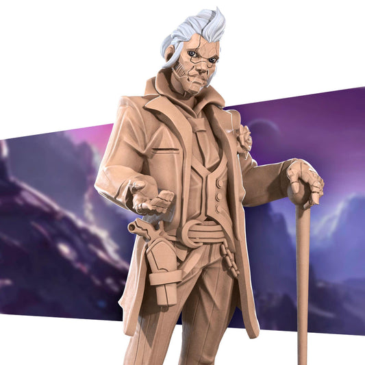 Android Envoy | Bullet Galaxy | Bite The Bullet | 35mm Scale | Resin Printed Tabletop RPG Miniature Figures | DND | 5E