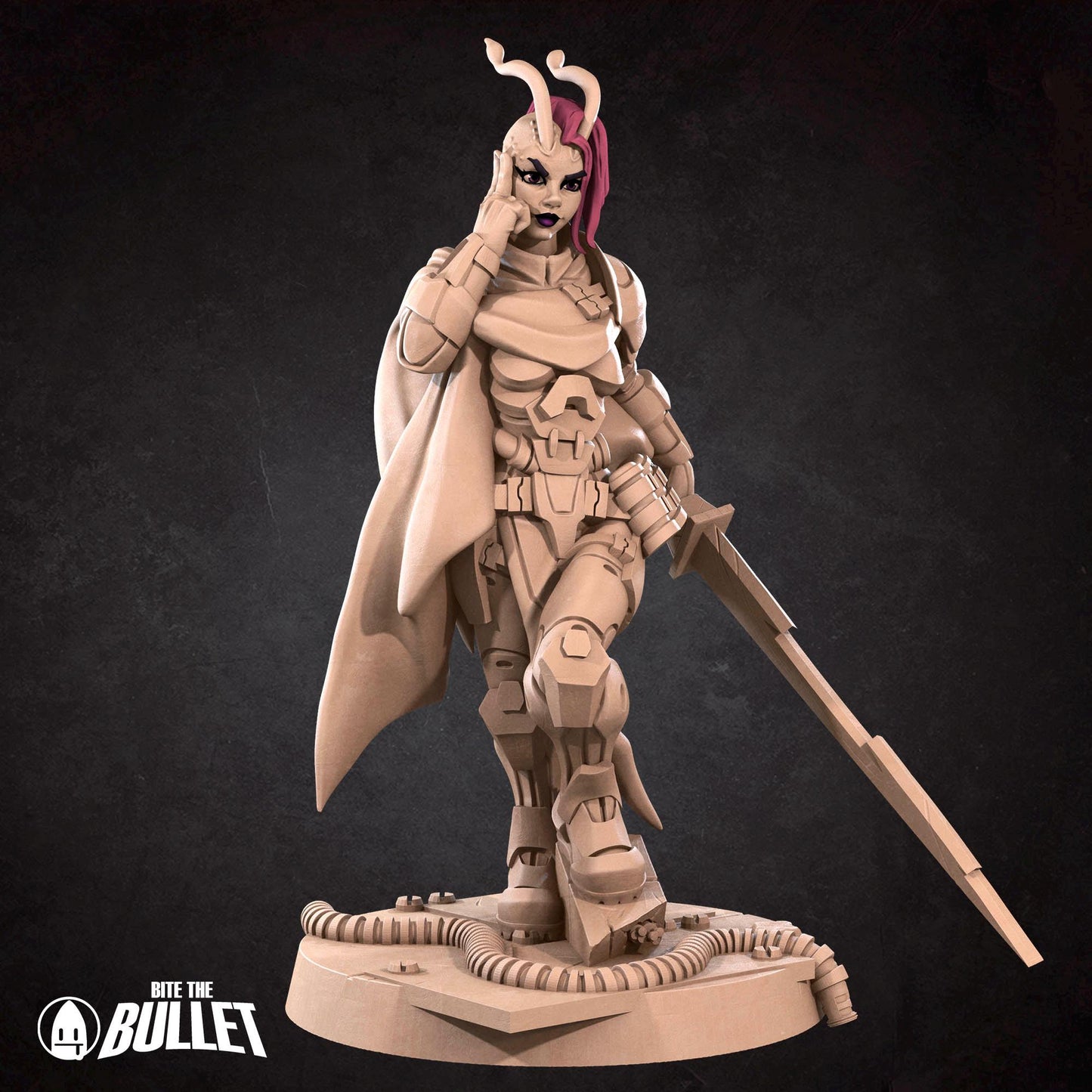Antlien Solarian | Bullet Galaxy | Bite The Bullet | 35mm Scale | Resin Printed Tabletop RPG Miniature Figures | DND | 5E