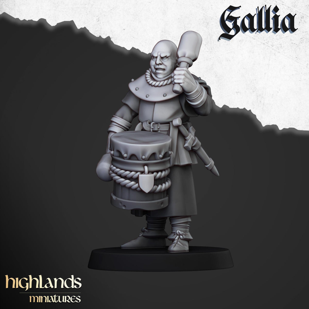 Gallia Men At Arms | Gallia | Highland Miniatures | 32mm Scale Resin Tabletop RPG Figures for Roleplaying and Wargaming