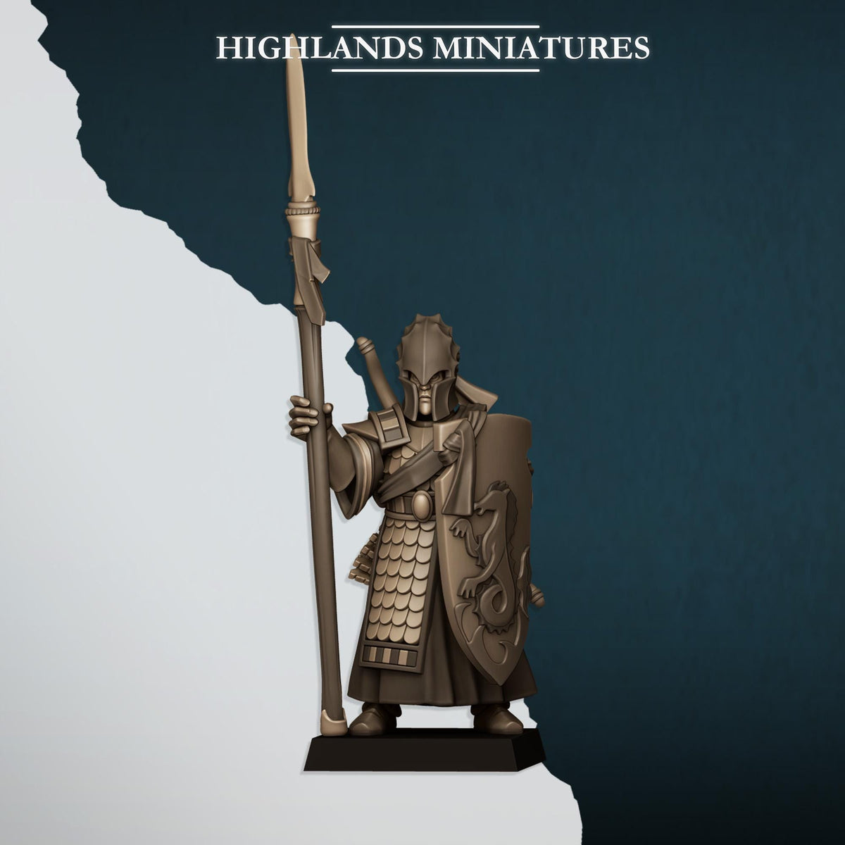 Aegean Sea Guard | Aegean Elves | Highland Miniatures | 32mm Scale Resin Tabletop RPG Figures for Roleplaying and Wargaming