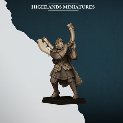 Nemean Lions With Bows | Nemean | Highland Miniatures | 32mm Scale Resin Tabletop RPG Figures for Roleplaying and Wargaming