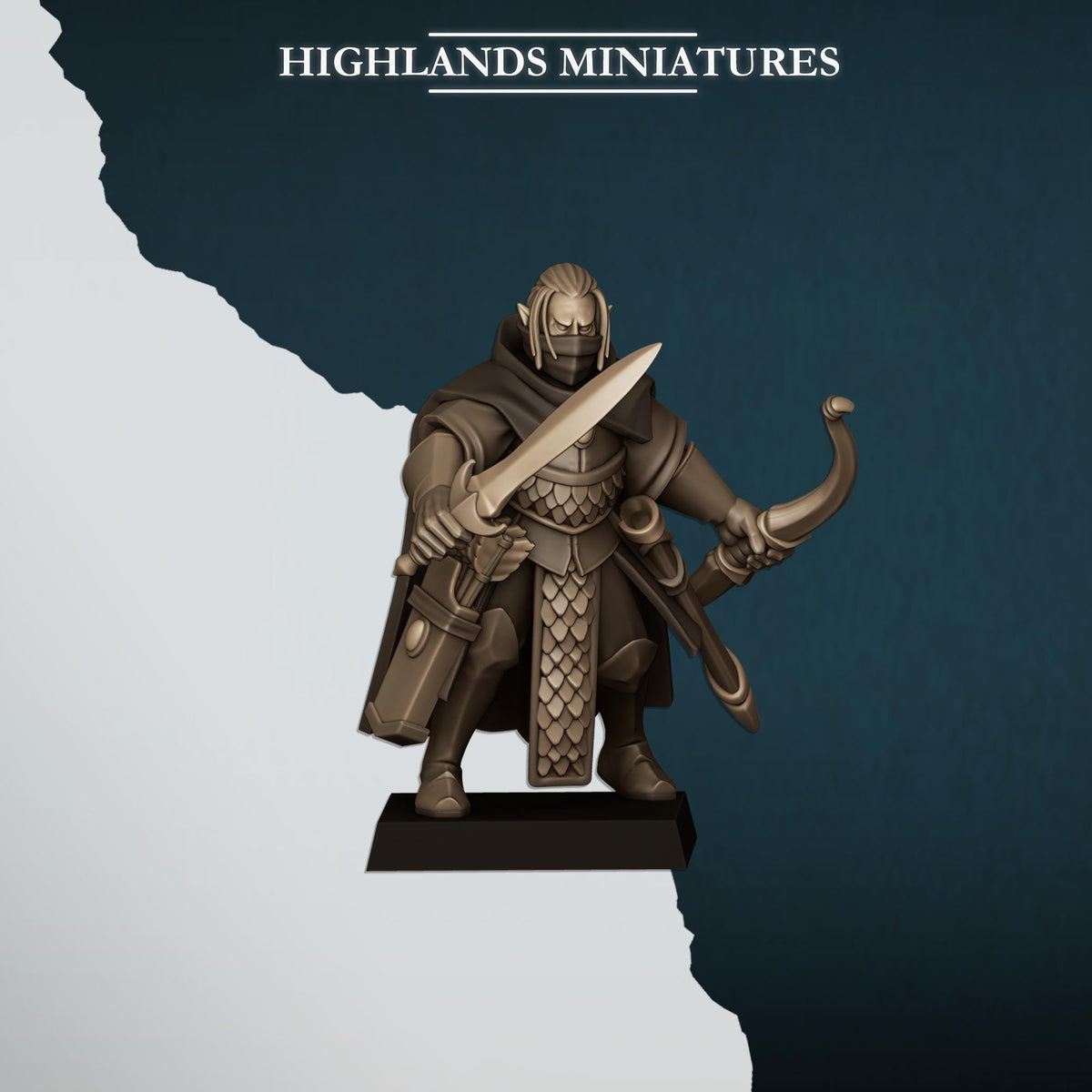 Aegean Shadows | Aegean Elves | Highland Miniatures | 32mm Scale Resin Tabletop RPG Figures for Roleplaying and Wargaming