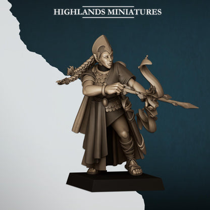 Aegean Maids | Aegean Elves | Highland Miniatures | 32mm Scale Resin Tabletop RPG Figures for Roleplaying and Wargaming