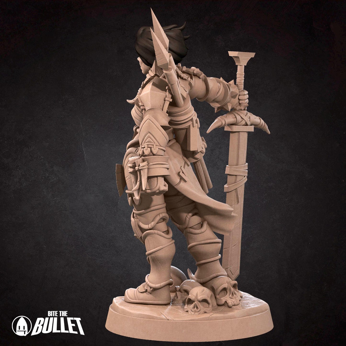 Human Barbarian | Iconic Heroes | Bite The Bullet | 35mm Scale | Resin Printed Tabletop RPG Miniature Figures | DND | 5E