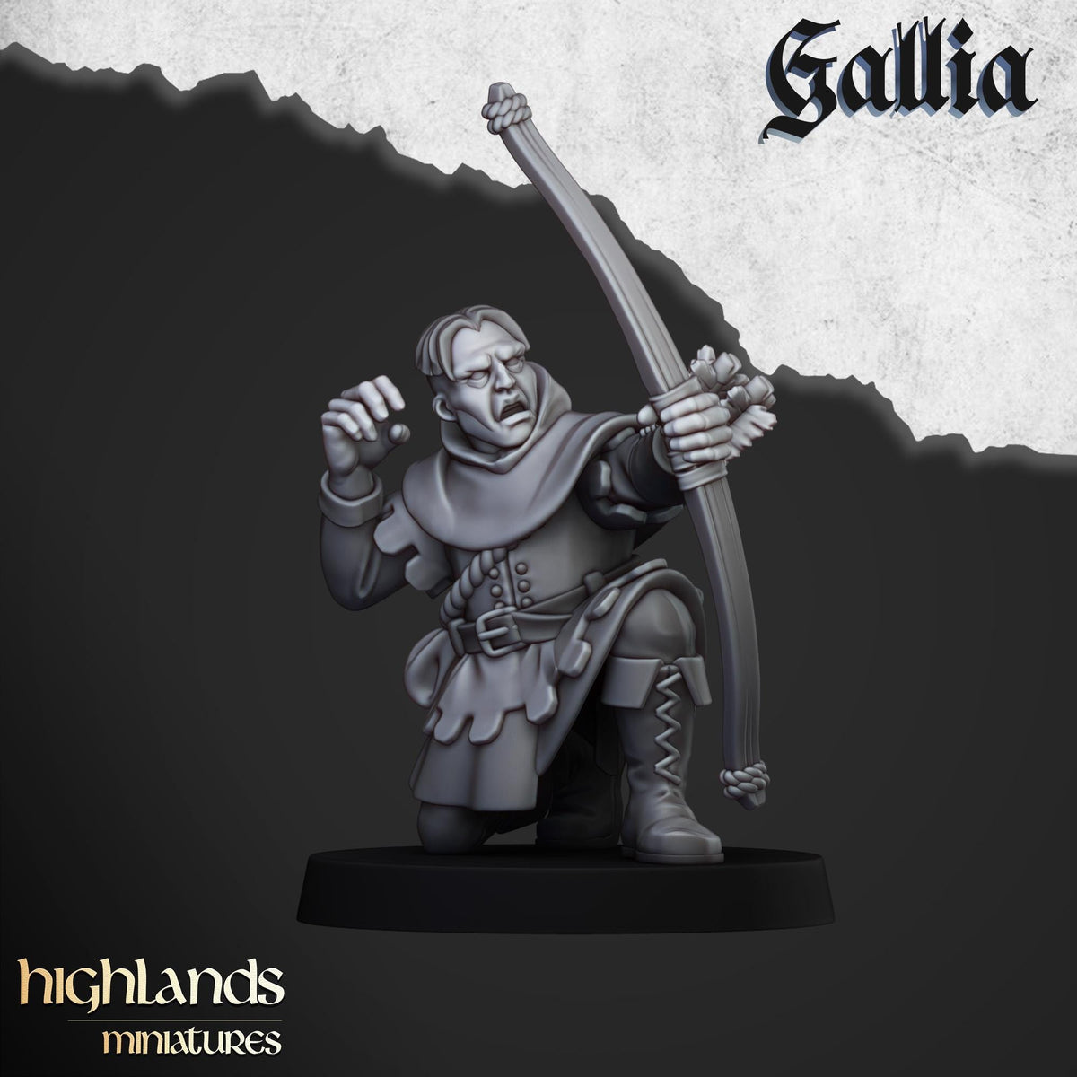 Sherwood Archers | Gallia | Highland Miniatures | 32mm Scale Resin Tabletop RPG Figures for Roleplaying and Wargaming