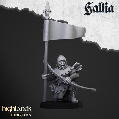 Sherwood Archers | Gallia | Highland Miniatures | 32mm Scale Resin Tabletop RPG Figures for Roleplaying and Wargaming