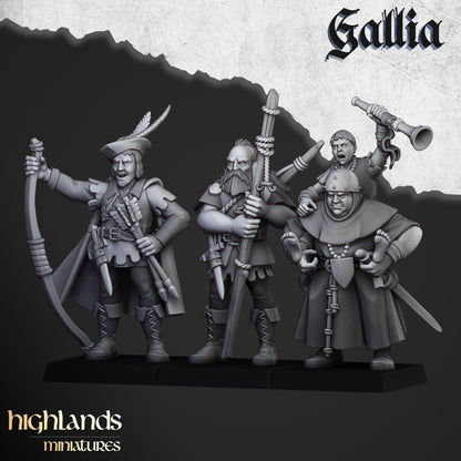 Robin Hood Heroes | Gallia | Highland Miniatures | 32mm Scale Resin Tabletop RPG Figures for Roleplaying and Wargaming