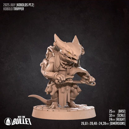 Trapper | Kobolds Pt. 2 | Bite The Bullet | 35mm Scale | Resin Printed Tabletop RPG Miniature Figures