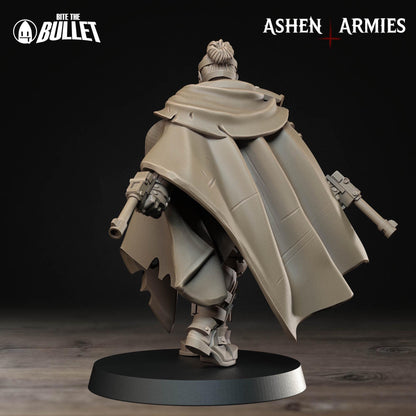 Sniper Priest | Bullet Crusade: Holy Shogunate | Bite The Bullet | 35mm Scale | Resin Printed Tabletop RPG Miniature Figures