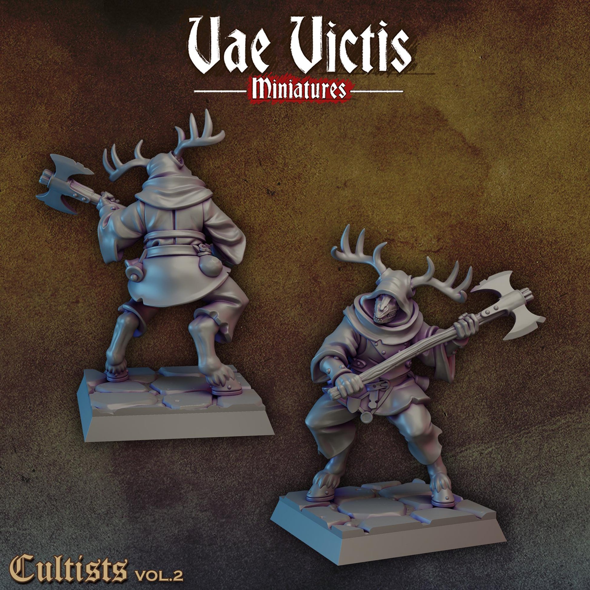 Cultists Vol. 2 | Vae Victis Miniatures | 32mm Scale Resin Printed Tabletop RPG Figures for Tabletop Roleplaying or Wargaming