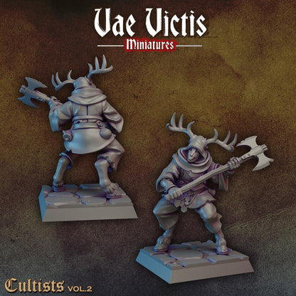 Cultists Vol. 2 | Vae Victis Miniatures | 32mm Scale Resin Printed Tabletop RPG Figures for Tabletop Roleplaying or Wargaming
