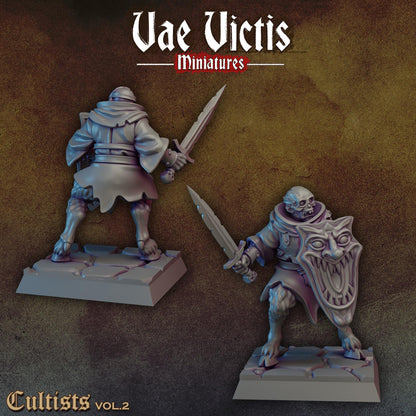 Cultists Vol. 2 | Vae Victis Miniatures | 32mm Scale Resin Printed Tabletop RPG Figures for Tabletop Roleplaying or Wargaming