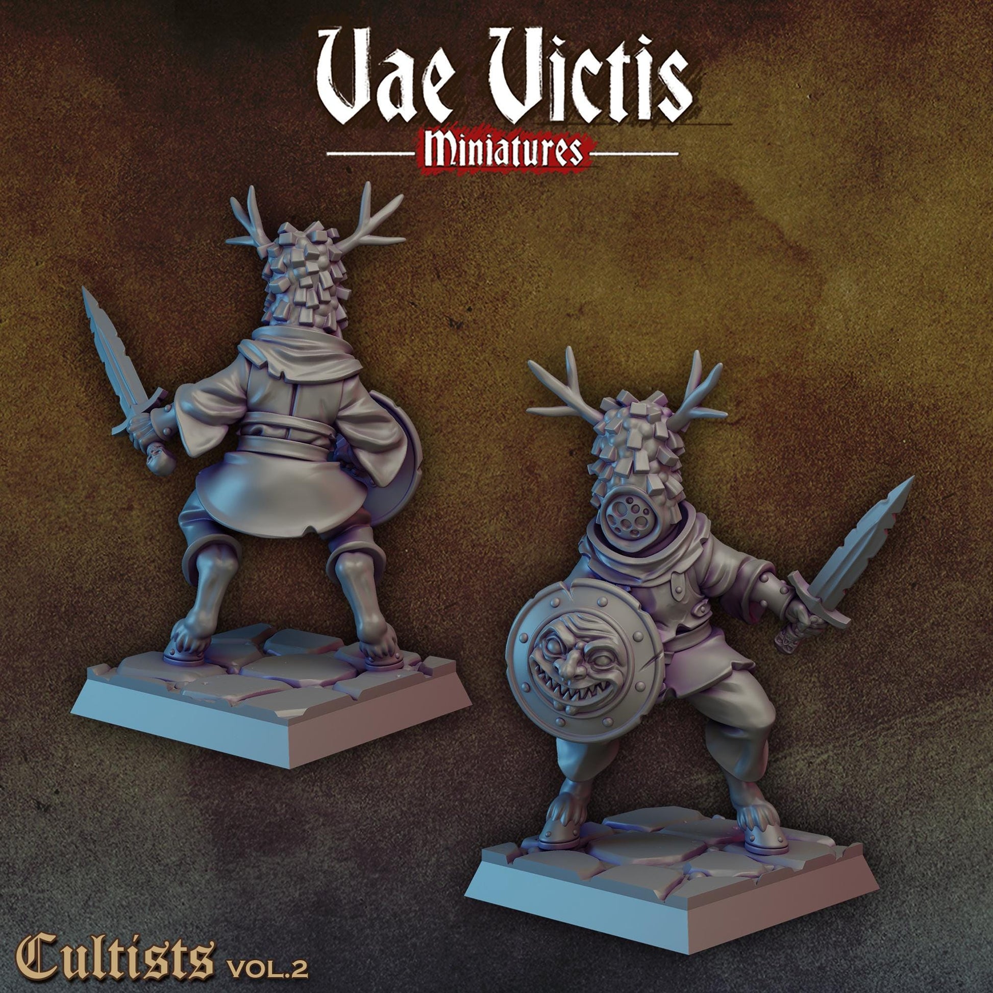 Cultists Vol. 2 | Vae Victis Miniatures | 32mm Scale Resin Printed Tabletop RPG Figures for Tabletop Roleplaying or Wargaming