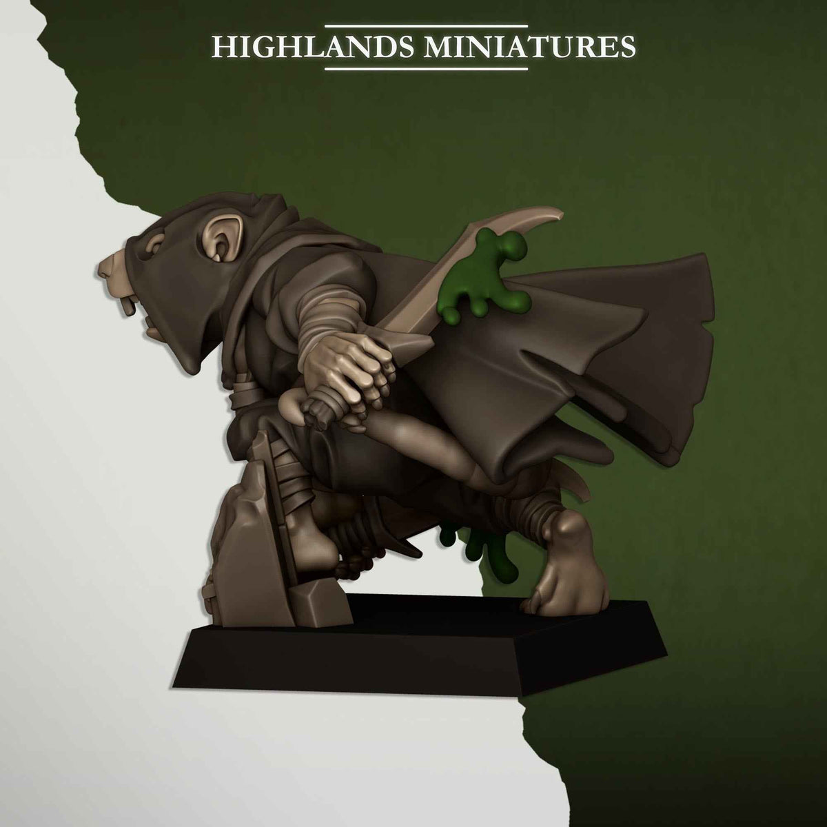 Sewer Vermin Assassins | Sewer Vermin | Highlands Miniatures | 32mm Scale Resin TTRPG Figures for Roleplaying and Wargaming