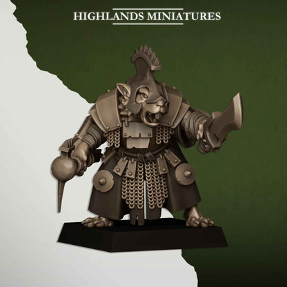 Sewer Vermin Lord | Sewer Vermin | Highlands Miniatures | 32mm Scale Resin TTRPG Figures for Roleplaying and Wargaming